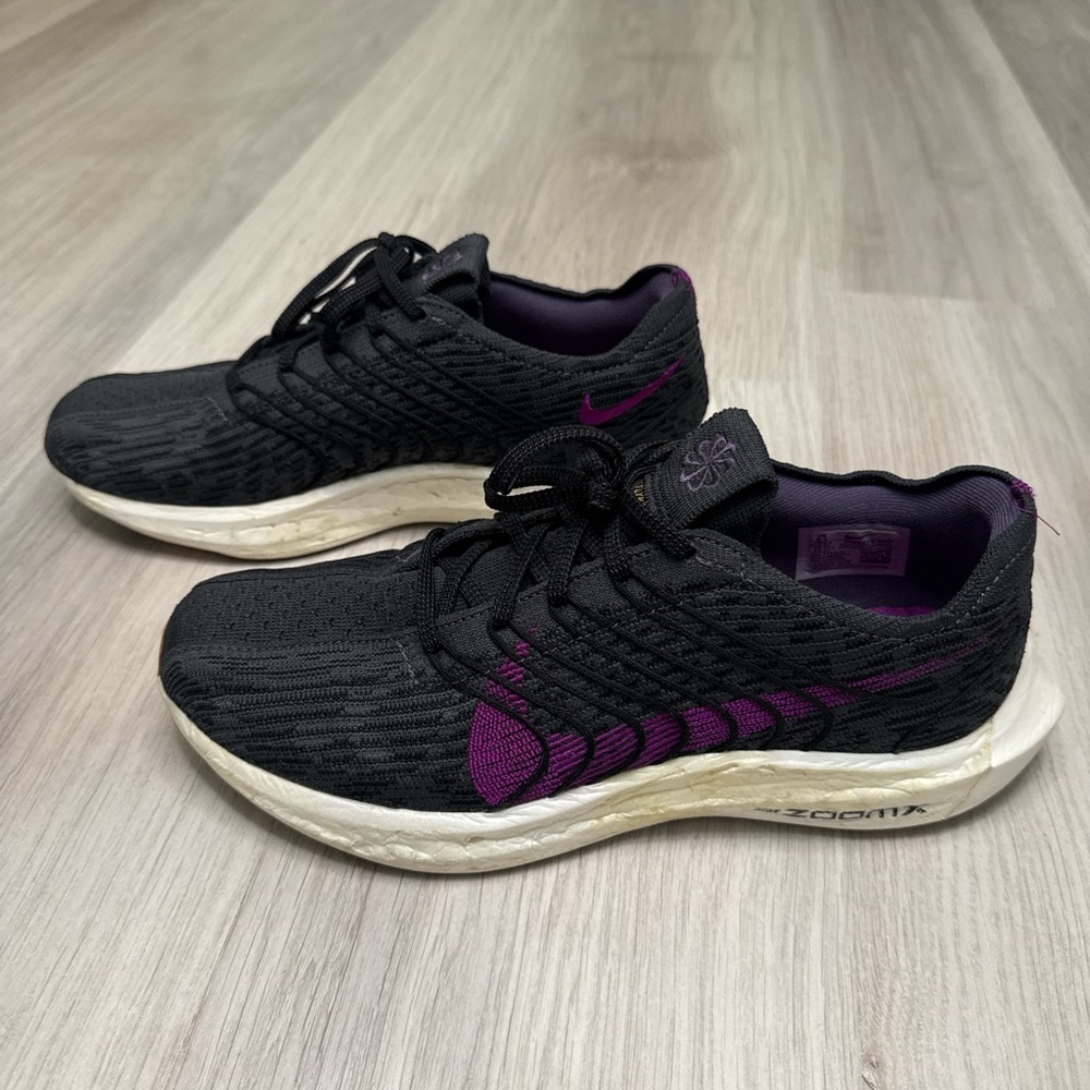 Nike Zoom x Black and Purple Athletic Shoes